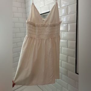 Cute smocked white line dress, perfect summer staple